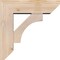 Ekena Millwork Westlake Slat Smooth Bracket w/ Offset Brace, Douglas Fir, 5 1/2"W x 16"D x 16"H BKT0604X16X16WTL06SDF - alternate 4